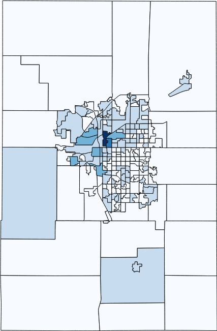 Voting precincts by population